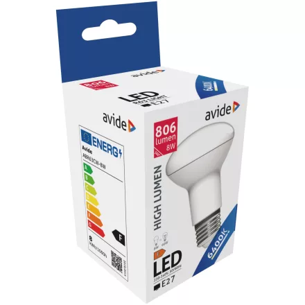 Avide LED izzó R63 8W E27 CW 6400K 5999097931920