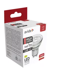   Avide LED izzó Spot Alu+plastic 2.5W GU10 WW 3000K Super High Lumen 5999097938806
