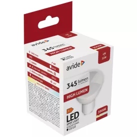   Avide LED izzó Spot Alu+plastic 4W GU10 WW 3000K 5999562286722