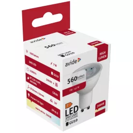   Avide LED izzó Spot Alu+Plastic 7W GU10 36° WW 3000K 5999562288764