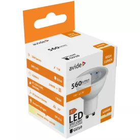   Avide LED izzó Spot Alu+Plastic 7W GU10 36° NW 4000K 5999562288726