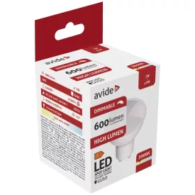   Avide LED izzó Spot Plastic Fényerőszabályzós 7W GU10 WW 3000K 5999097926407