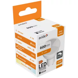   Avide LED izzó Spot Plastic Fényerőszabályzós 7W GU10 NW 4000K 5999097926384