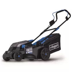  Scheppach BC-MP380-X Akkus fűnyíró indukciós motorral, IXES 2x20V akku és töltő nélkül, 38cm