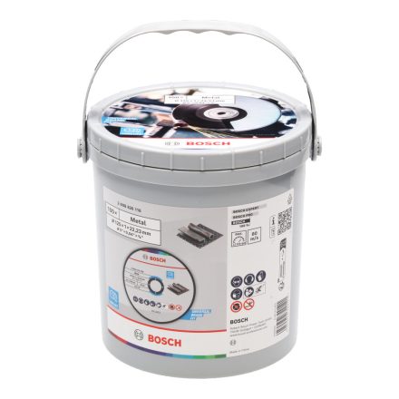 Bosch 2608626116 Standard for Metal Vágótárcsa 125x1x22,23mm, 100db, VÖDÖRBEN