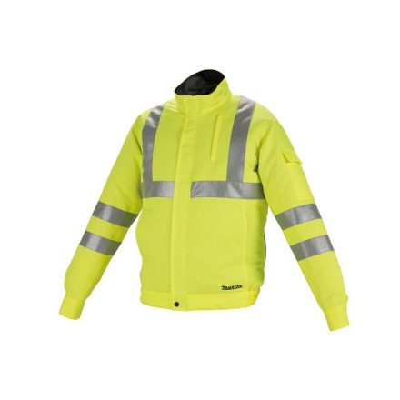 Makita  DFJ214AXL Hűthető kabát jólláthatósági sárga, 12V-18V akku és töltő nélkül, XL-es