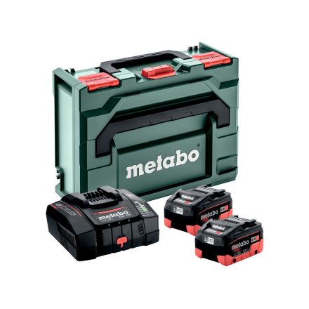 Metabo 685304000 Akkumulátor szett (alapkészlet) 2xLi-HD 18V/10,0Ah és ASC 290 gyorstöltő, metaBOX 145