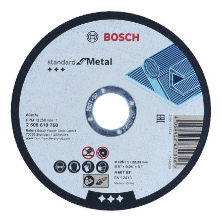 Bosch 2608619768 Standard for Metal Vágótárcsa 125x1x22,23mm