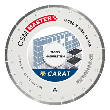 Hikoki CARAT CSMM300400 gyémánt vágótárcsa csempe és természetes kő vágásához 300x25,4mm