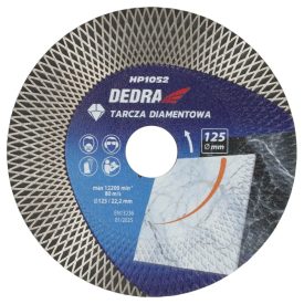   Dedra H1052 Gyémánt vágótárcsa folyamatos, rombusz mintával 125x22,23x1,2/1,8mm