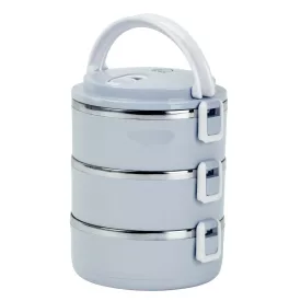   Slovakia Trend Ételhordó 3 részes 1500ml, 20x15x6,2cm, szürke  801635