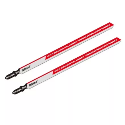Dedra 08T045BM Dekopírfűrészlap SZENDVICSPANEL/MŰANYAG 180/154mm/14tpi /2db
