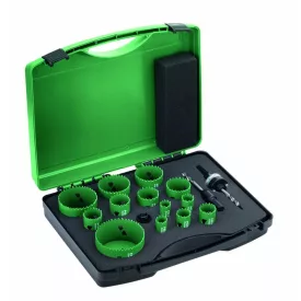   Hikoki  4101076 Lyukfűrész (körkivágó) készlet HSS BI-metál 16részes vegyes