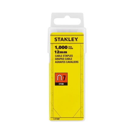 Stanley  1-CT108T 12mm-es ˝7˝ Kábeltűző kapocs 1000 db