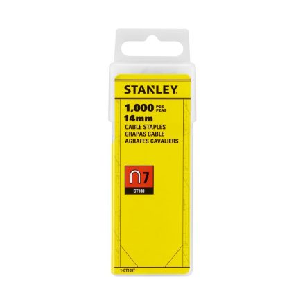 Stanley  1-CT109T 14mm-es ˝7˝ Kábeltűző kapocs 1000 db