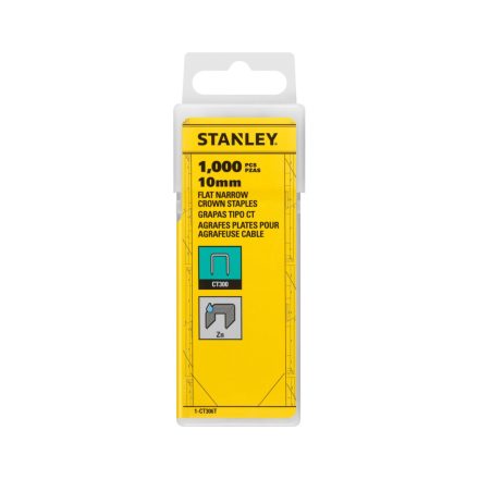 Stanley  1-CT306T 10mm-es ˝H˝ Kábeltűző kapocs 1000 db