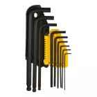 Stanley 0-69-256 Imbuszkulcs készlet 1,5-10mm 9részes gömbvégű