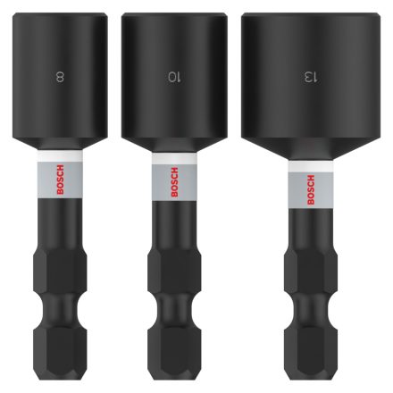 Bosch 2608521U64 PRO Impact mágneses dugókulcs 3 db-os  8/10/13 50mm