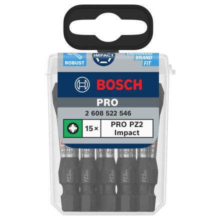 Bosch 2608522546 PZ2 Impact Control bit TicTac dobozban 55mm (15 db)