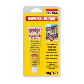 Soudal Univerzális szilikon, átlátszó 60ml 120032