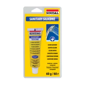Soudal Ecetsavas Szaniter szilikon, átlátszó 60g 120034