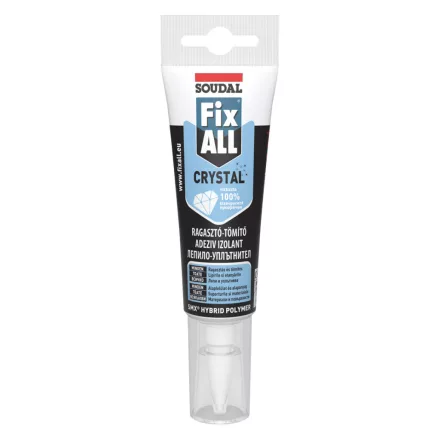 Soudal FIX ALL CRYSTAL Hibrid polimer tömítő-ragasztó, színtelen 125ml  134134