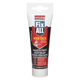   Soudal FIX ALL HIGH TACK CLEAR Ragasztó/tömítő hibrid polimer, átlátszó 125ml 153977