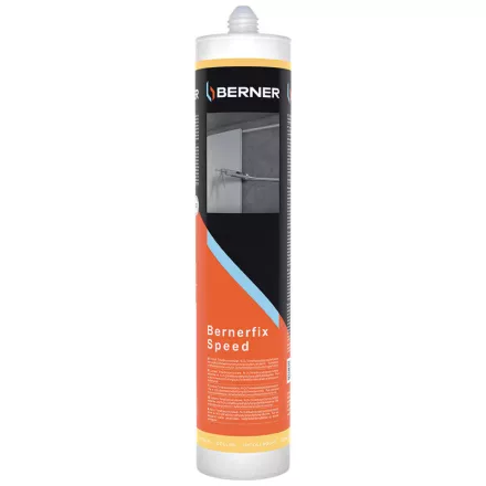 Berner  44198 Rögzítő ragasztó BERNERfix Speed, fekete 290ML