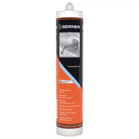   Berner  367138 Acetát tömítőanyag szaniterekhez, átlátszó 310ML