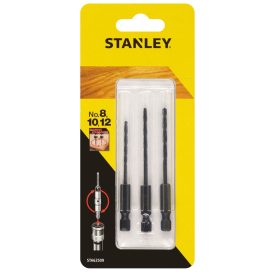   Stanley STA62509-XJ Süllyesztőfúró szett 8-10-12mm (Hatlap befogású előfúrószár süllyesztővel)