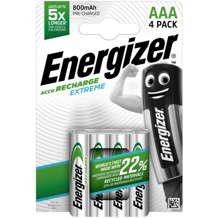 Energizer Extreme Tölthető Mikro Elem (800mAh) AAA B4 /4db AEAAA800B4EXTR/7638900416879