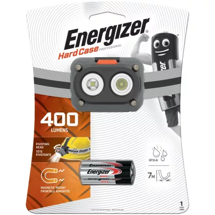 Energizer Fejlámpa Hard Case Pro mágneses +3xAAA elemmel  EFHCPM/7638900388671