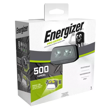 Energizer Fejlámpa Pro Series Fókusz Hybrid +3xAAA elemmel  EPSFHH/7638900448207