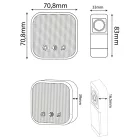 Entac Ajtócsengő (3xAA), elemek nélkül, +adókészülékkel 1xCR2032 elemmel  EDB-BO-44/5999097996141