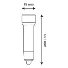 Entac 5LED Kulcstartós elemlámpa KÉK 3xLR44 elemmel  EFL-5LED-KC/5999097901763