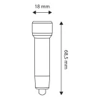 Entac 5LED Kulcstartós elemlámpa PIROS 3xLR44 elemmel  EFL-5LED-KC-R/5999097902302