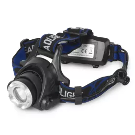   Entac Fejlámpa fókuszálható fénnyel, 5W (4xAA), elemek nélkül  EHL-ZOOM-5W-ALU/5999097901640