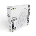 Avide WHITNEY Mennyezeti lámpa ventilátorral +távirányító, EZÜST 5999097965062 (AFCLCCT)