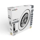 Avide WHITNEY Mennyezeti lámpa ventilátorral +távirányító, FEKETE 5999097965000 (AFCLCCT)