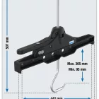 Krause Létrarögzítő tetőcsomagtartóhoz Cruz (122445) Safe Clamp RAS21