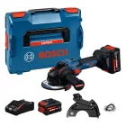 Bosch EXPERT EXWS18V-15S Akkus sarokcsiszoló BITURBO 125mm 18V 8,0Ah, L-Boxx 06019M6003