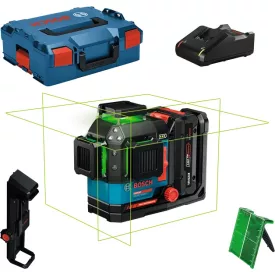  BOSCH EXPERT 0601065B00 EXLL 18V-120-33CG Vonallézer 18V (akkuval, töltővel) L-Boxx-ban (zöld)