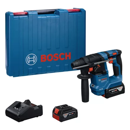 Bosch GBH18V-18 Akkus fúrókalapács SDS-Plus 18V 4,0Ah +GAL18V-20 töltő, koffer 0611927002