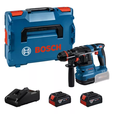 Bosch GBH18V-22X Akkus fúró-vésőkalapács ONECHUCK 18V 4,0Ah akku +GAL18V-40 töltő, L-Boxx 0611924101