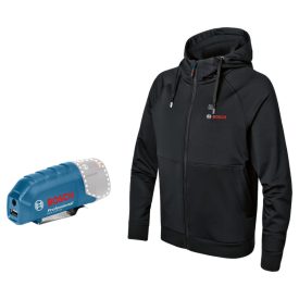  Bosch GHH12+18VXA Fűthető kapucnis pulóver +adapterrel 12V-18V akku, töltő nélkül, 3XL-es 06188000EV
