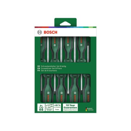 BOSCH 1600A02BX8 Csavarhúzó készlet 8 részes (Green)
