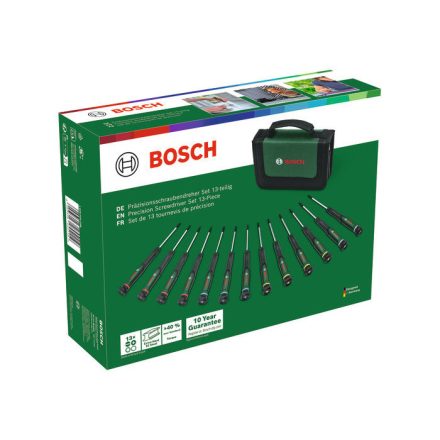 BOSCH 1600A02Z9N Csavarhúzó készlet 13 részes,tárolóban (Green)
