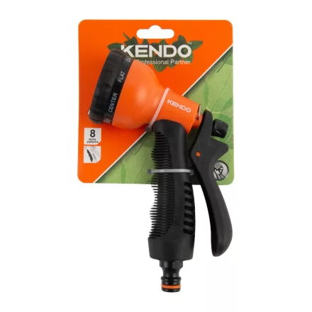 KENDO állítható locsolópisztoly 8 funkciós TPR-SOFT No.60653  200101-4713