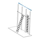 Krause STABILO Beakasztható lépcsőfokos polclétra 7 fokos (125118)