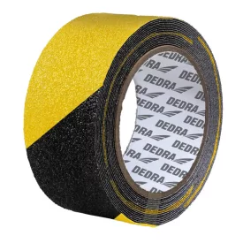   Dedra 11T114 Csúszásgátlós ragasztószalag, FEKETE+SÁRGA, 18mx50mm